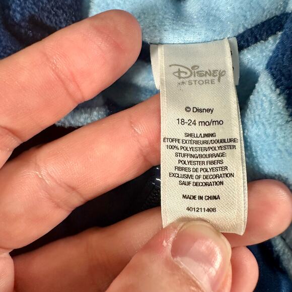 Disney Store 18-24 Months Blue Mickey Mouse One Piece Snowsuit Patches Stitching - Picture 4 of 12